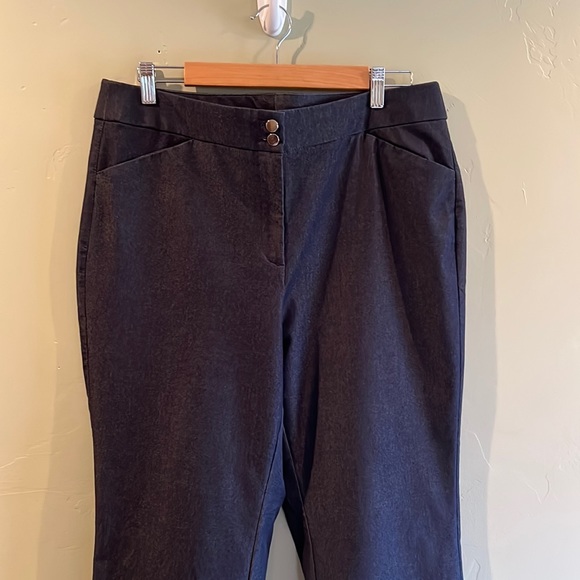 Chico’s Navy Blue Cropped Jean Pants size 2 Large 12 - Picture 7 of 8